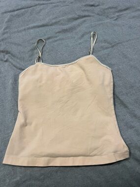 Women’s Nude Beige Stretch Camisole Tank Top